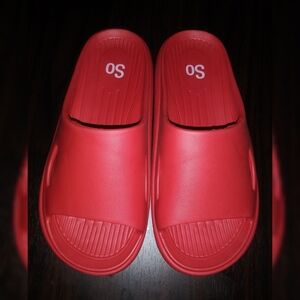 Red Slide sandals Women 6